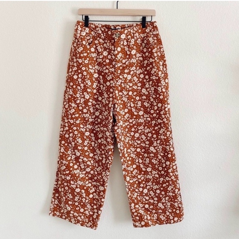 Princess Highway Daisy Wide Leg Floral Pants Jeans 12  (14 but fits like a 12)